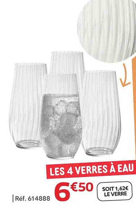 LES 4 VERRES À EAU