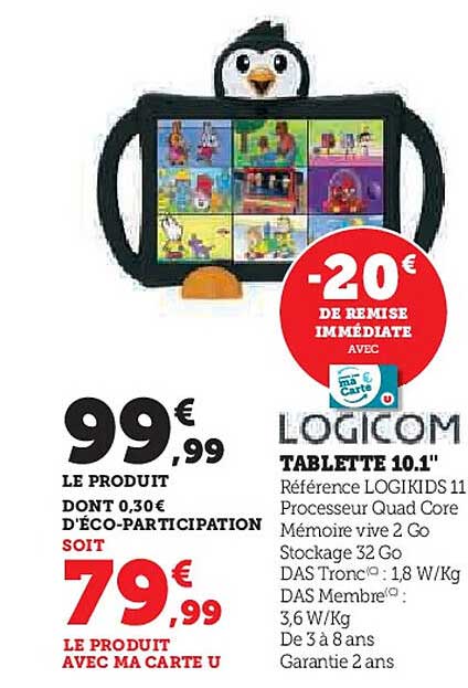 LOGICOM TABLETTE 10.1"