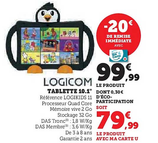 LOGICOM TABLETTE 10.1"