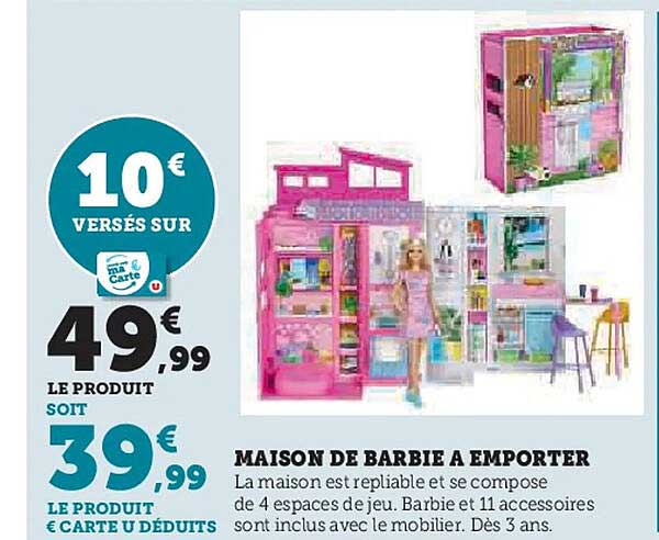 MAISON DE BARBIE A EMPORTER