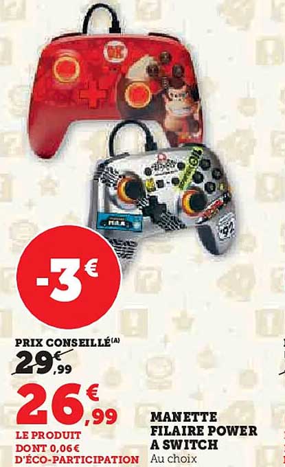 MANETTE FILAIRE POWER A SWITCH