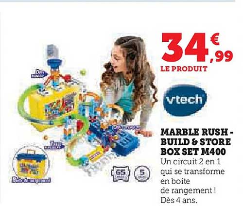 MARBLE RUSH - BUILD & STORE BOX SET M400