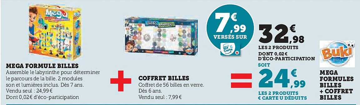 MEGA FORMULE BILLLES + COFFRET BILLLES