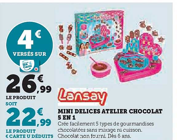 MINI DELICES ATELIER CHOCOLAT 5 EN 1