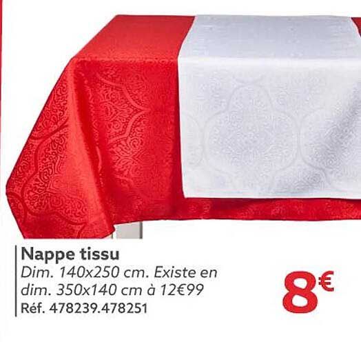 Nappe tissu