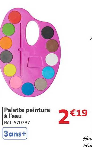 Palette peinture à l’eau