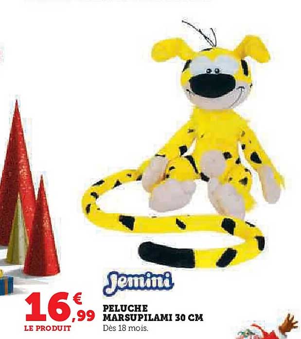 PELUCHE MARSUPILAMI 30 CM