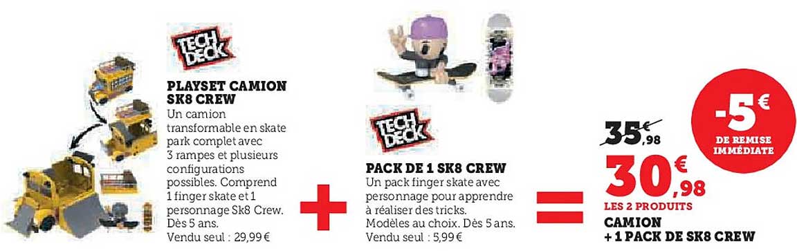 PLAYSET CAMION SK8 CREW + PACK DE 1 SK8 CREW