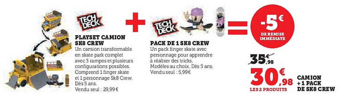 PLAYSET CAMION SK8 CREW + PACK DE 1 SK8 CREW