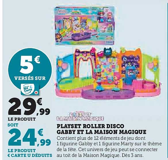 PLAYSET ROLLER DISCO GABBY ET LA MAISON MAGIQUE