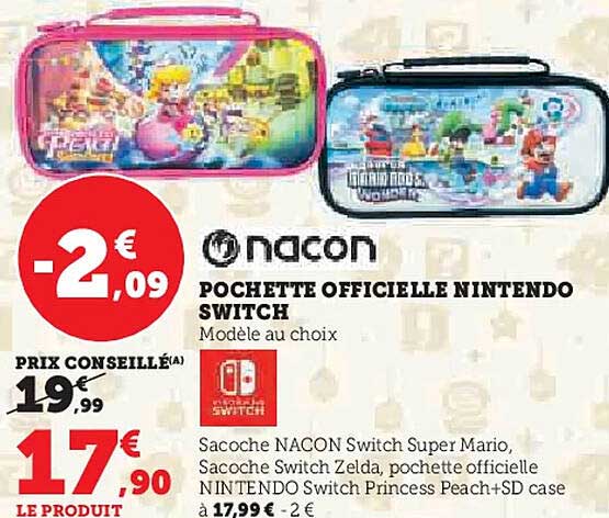 POCHETTE OFFICIELLE NINTENDO SWITCH