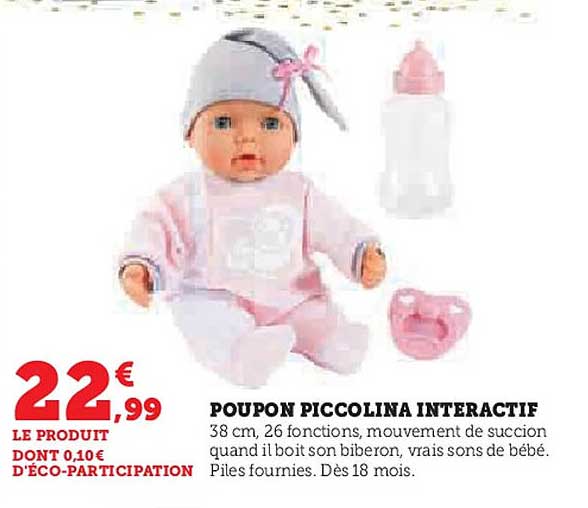 POUPON PICCOLINA INTERACTIF