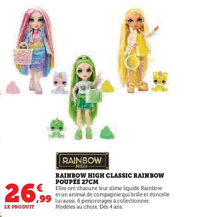 RAINBOW HIGH CLASSIC RAINBOW POUPEE 27CM