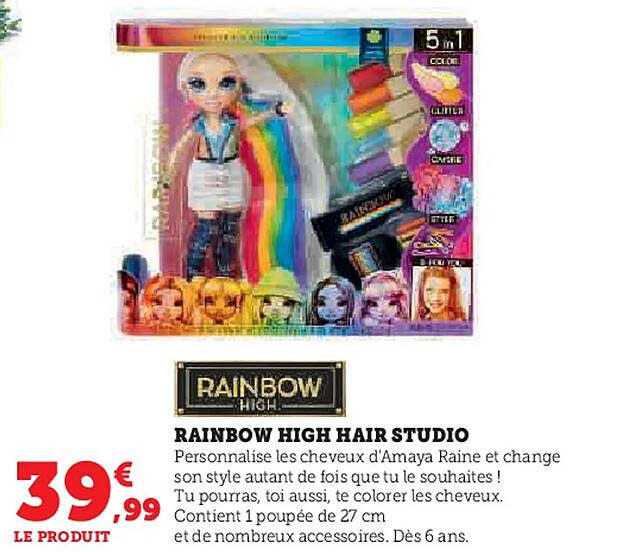 RAINBOW HIGH HAIR STUDIO