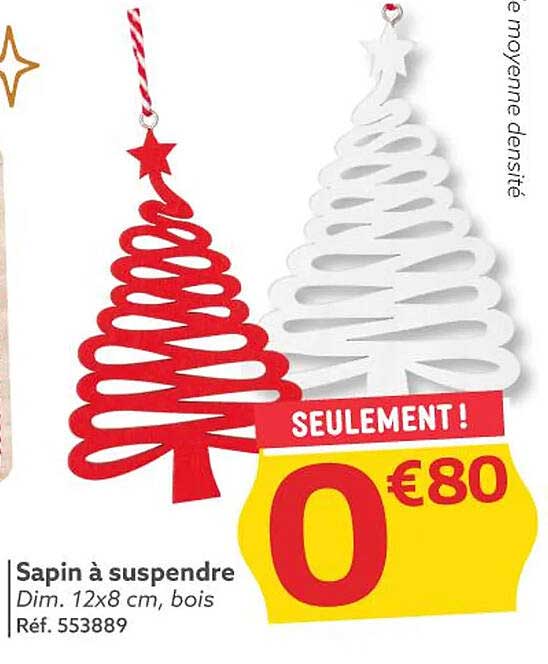 Sapin à suspendre