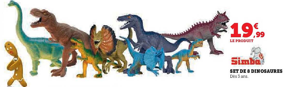 SET DE 8 DINOSAURES