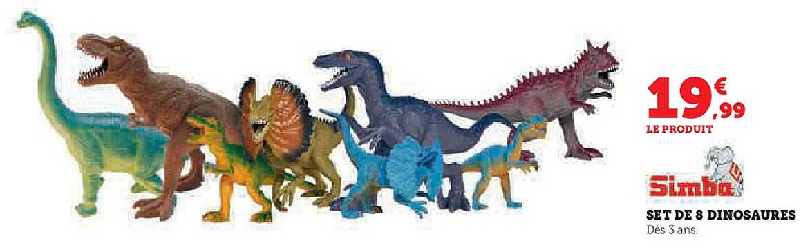 SET DE 8 DINOSAURES