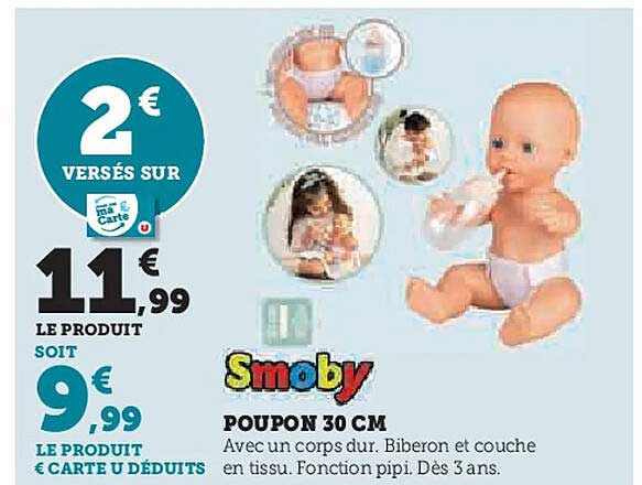 Smoby Poupon 30 CM