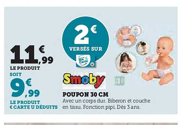 Smoby POUPON 30 CM