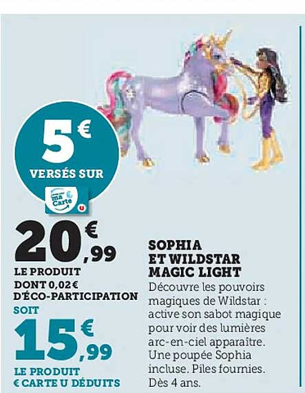 SOPHIA ET WILDSTAR MAGIC LIGHT