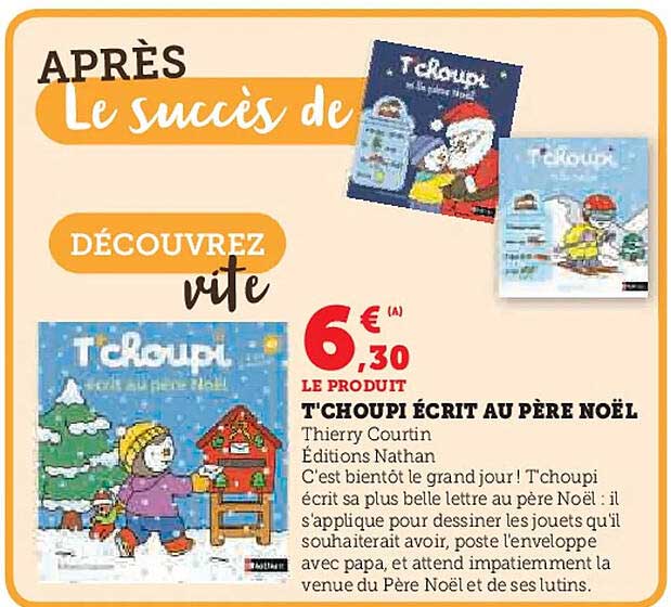 T'CHOUPI ÉCRIT AU PÈRE NOËL