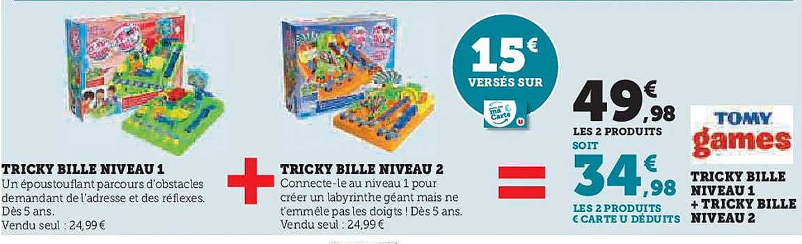 TRICKY BILLE NIVEAU 1 + TRICKY BILLE NIVEAU 2