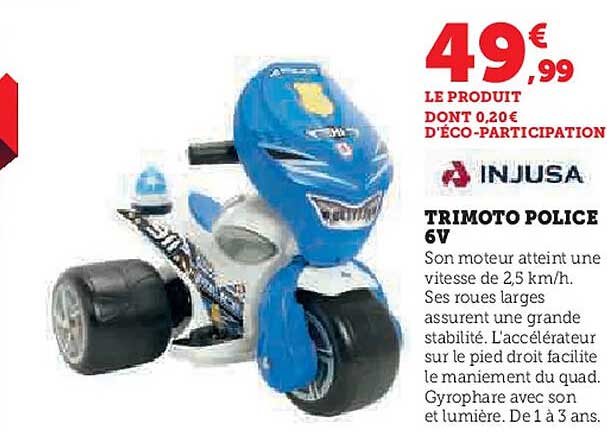 TRIMOTO POLICE 6V