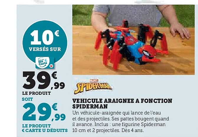 VÉHICULE ARAIGNÉE À FONCTION SPIDERMAN