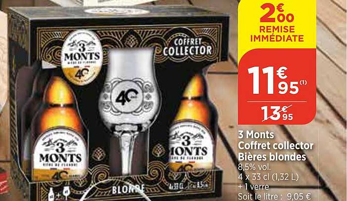 3 Monts Coffret collector Bières blondes