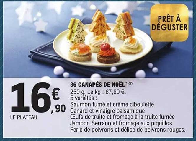 36 CANAPÉS DE NOËL