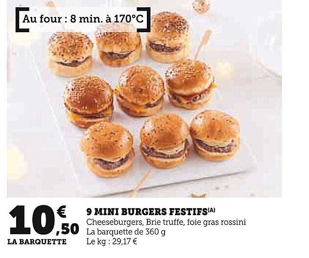 9 MINI BURGERS FESTIFS(A)