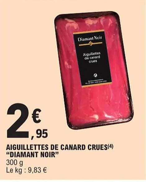 Aiguillettes de canard crues "Diamant Noir"