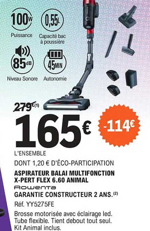 ASPIRATEUR BALAI MULTIFONCTION X-PERT FLEX 6.60 ANIMAL