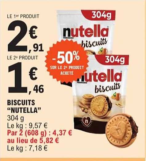 BISCUITS "NUTELLA"