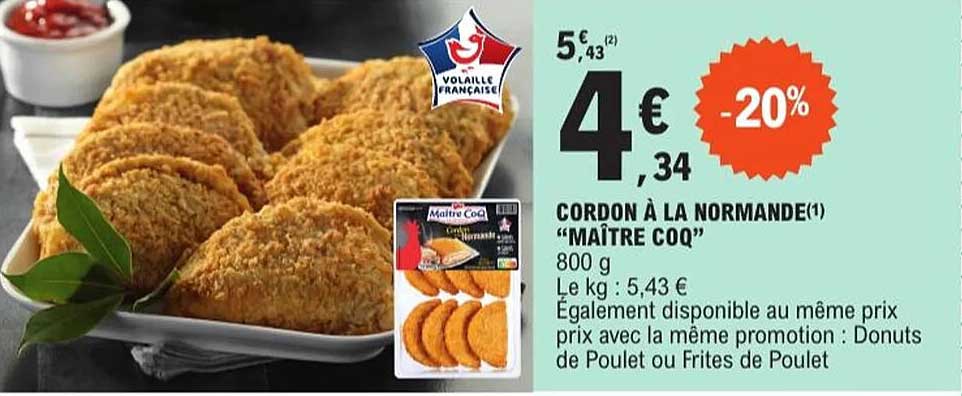 CORDON À LA NORMANDE "MAÎTRE COQ"