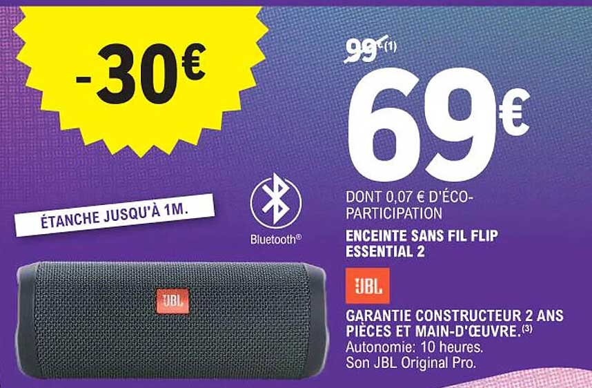 ENCEINTE SANS FIL FLIP ESSENTIAL 2