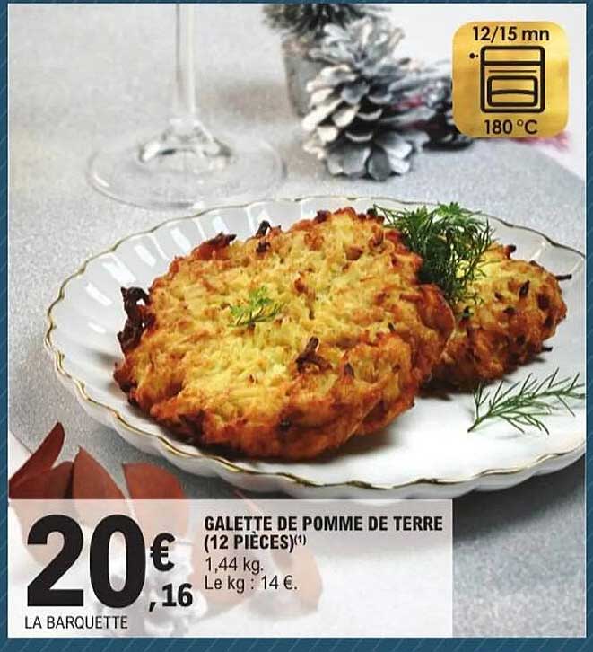 GALETTE DE POMME DE TERRE (12 PIÈCES)