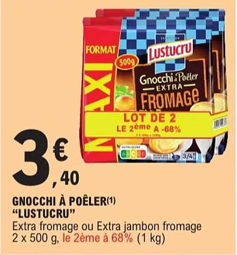 Gnocchi à poêler "Lustucru"