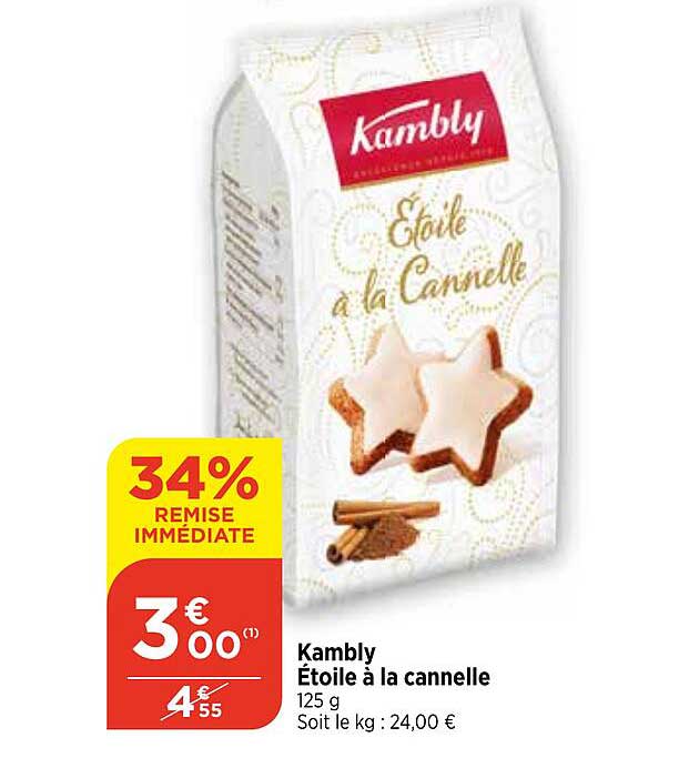 Kambly Étoile à la Cannelle