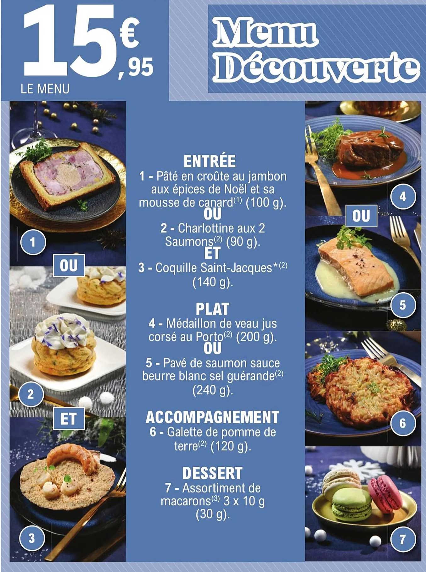 Menu Découverte