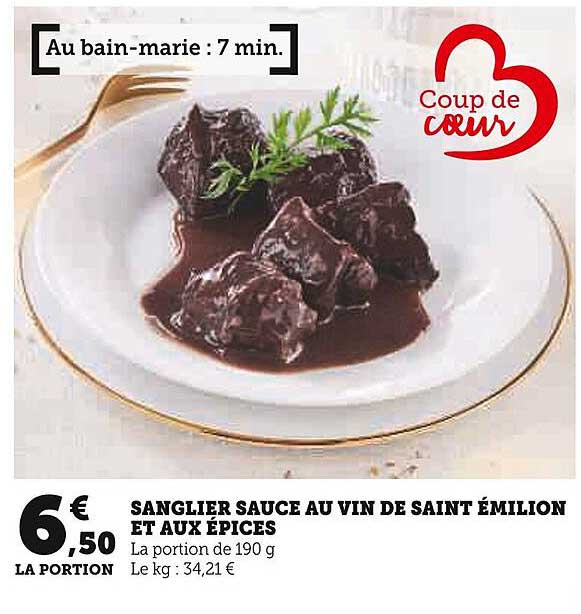 SANGLIER SAUCE AU VIN DE SAINT ÉMILION ET AUX ÉPICES