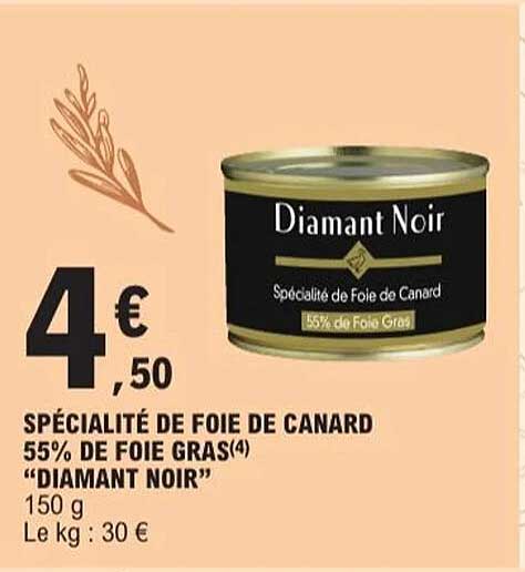 Spécialité de Foie de Canard "Diamant Noir"