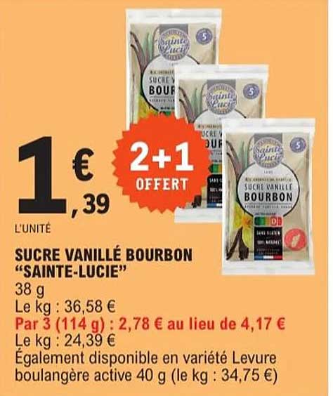 SUCRE VANILLÉ BOURBON “SAINTE-LUCIE”