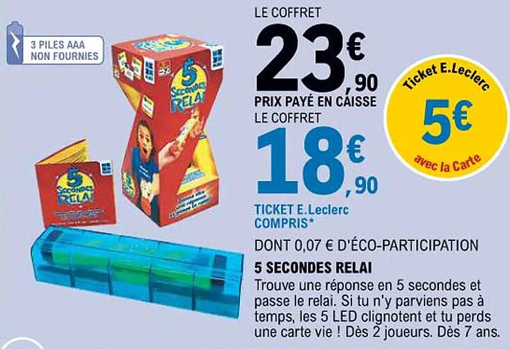 5 secondes relais