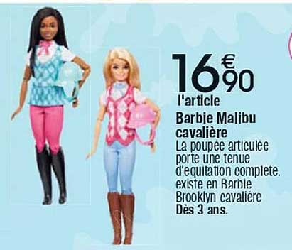 Barbie Malibu cavalière