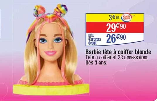 Barbie tête à coiffer blonde