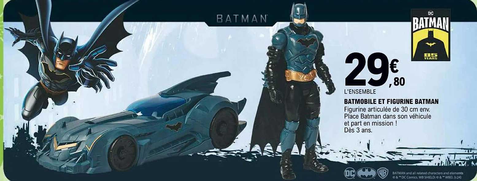 BATMOBILE ET FIGURINE BATMAN