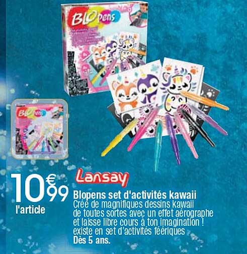 Blopens set d'activités kawaii