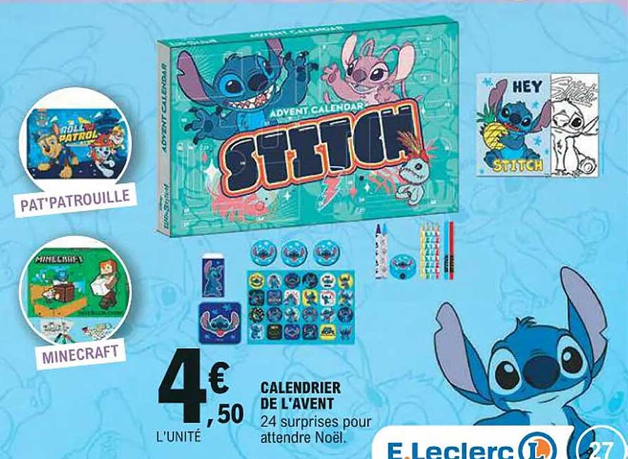 CALENDRIER DE L'AVENT STITCH