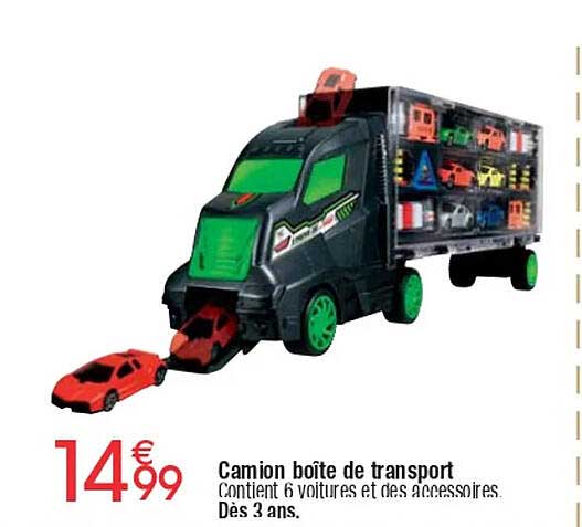 Camion boîte de transport